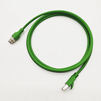 Connecteur étanche antichoc M12 D Code 4 broches mâle vers RJ45 Cat5e SFTP Ethernet Câble M12 D Code