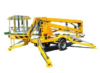 Ascenseur d'araignée à chenilles articulé hydraulique 10m-20m ascenseur de travail aérien d'homme nouveau et utilisé araignée de flèche remorquable pour l'alimentation ca