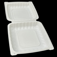 Boîte à lunch en plastique jetable de haute qualité, écologique, en PP, adaptée au micro-ondes, pour collations, sushis, bonbons, biscuits, nouilles, viande