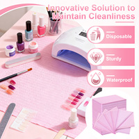 50 pièces Nouvelles serviettes de table jetables imperméables et durables pour le nail art, les tatouages, les salons et la maison