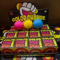 Nee Doh Rainbow Teenie Cube & Sphere, Juguete Antiestrés de Masa Suave para Niños y Adultos, Regalo
