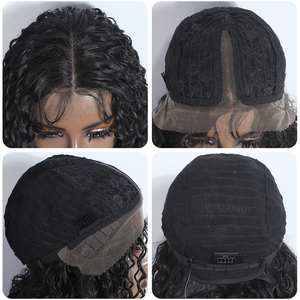 Perruque synthétique Lace Front Ombre de 31 pouces pour femmes, longue et bouclée, blonde et noire, idéale pour le cosplay (Noble) - Product Image 6