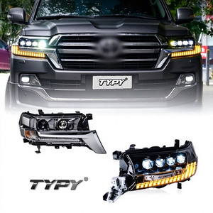 ชุดไฟหน้า LED TYPY สำหรับ Toyota Land Cruiser ปี 2016-2019, ไฟดัดแปลง 12V 6000K พร้อมไฟ DRL - Product Image 1