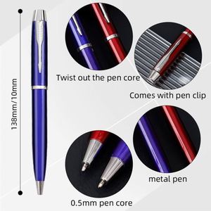 Stylo bille sportif en métal ultra-fin 1,0 mm avec logo personnalisé, impression UV, encre bleue – Nouveauté promotionnelle pour bureau et hôtel – Offre spéciale - Product Image 3