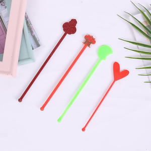 Bâtonnets mélangeurs en plastique personnalisables avec logo et formes pour boissons, café et outils de <span class=keywords><strong>bar</strong></span> - Product Image 6