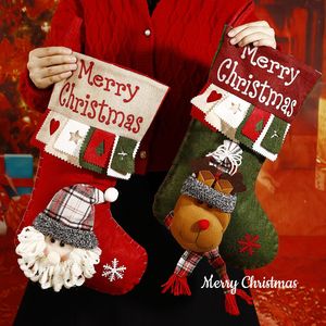<b>Large</b> <b>Santa</b> Claus stockings, Christmas stocking gift bags, children's gift bags, autumn and winter decoration supplies - Product Image 4