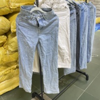 Jeans vintage à jambe droite, lots de jeans en denim usagés, pantalons d'occasion en gros