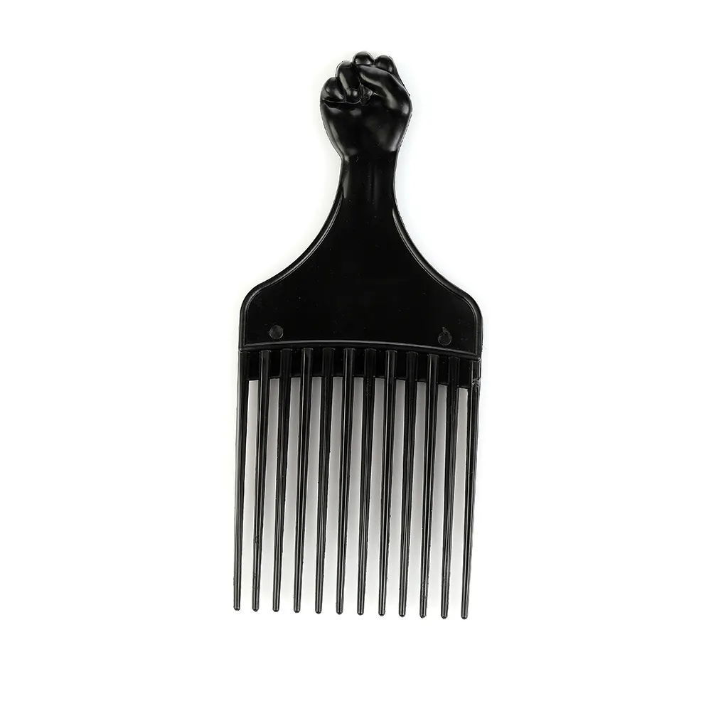 Plastic Afro Pick Lift Wig Braid Hair Man Styling Comb for Hair Highlight Fist hand comb