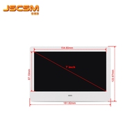 Leshp — grande table d'affichage LCD, horloge numérique de jour, wifi, à monter au mur, 7 pouces, avec prévision de météo