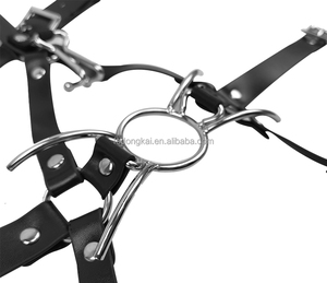 DK Extreme Steel Spider Gag - Anneau de bouche en acier en forme d'araignée, jouet sexuel en cuir pour <span class=keywords><strong>bondage</strong></span>, crochet nasal pour esclave, flirt SMSex, jeu sexuel pour couple - Product Image 5