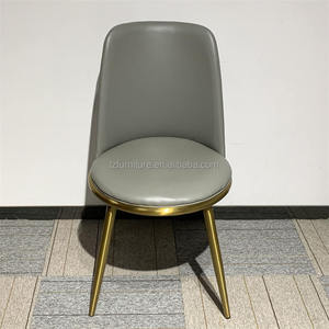 Sillas de Comedor Modernas de Lujo, Duraderas, Tapizadas en Cuero, Patas de Metal, Ajustables/Extensibles, Color Personalizado, Muebles para Comedor, Hogar - Product Image 2