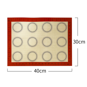 Tapis de cuisson en silicone antiadhésif sans BPA de qualité alimentaire pour pâtisserie, macarons et pâtes, idéal pour la cuisson au four à la maison - Product Image 3
