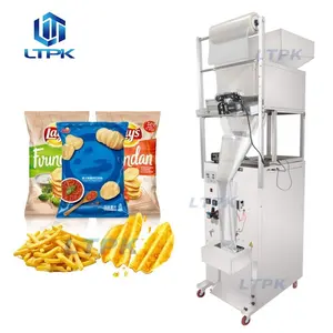 LT-BP20P automatic small manufacture candy chocolate bar crisps potato chips sealing sachet pouch packaging packing machine