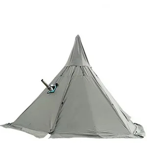 2024 di vendita calda all'aperto indiano Cavas tenda campana della tenda Oxford 5-8 persona grande Teepee tenda per esterni