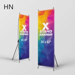 Hannuo rentable al aire libre X soporte de exhibición engrosado 80x180cm HD póster soporte Banner soporte de exhibición