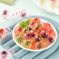 Fabrieksdirect 3D Ronde Bal Kristal Jelly Bean Fruitachtige Zachte Snoepjes OEM Private Label Bulk Groothandel Exporteur