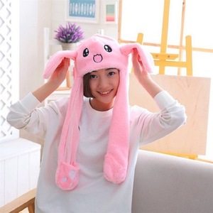 Elk Bunny Ears Hat Moving <span class=keywords><strong>Pikachu</strong></span> Rabbit Soft Jumping Up Cap Juguete divertido Niñas Animal <span class=keywords><strong>de</strong></span> dibujos animados Sombrero <span class=keywords><strong>de</strong></span> peluche Juguetes Regalo para niños adultos - Product Image 3