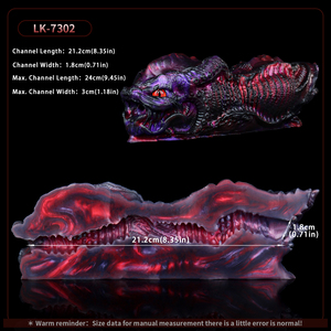 GEEBA DragonSilicone Stroker Onahole Pocket Pussy Stroker Juguete Sexual de Fantasía Muñeca de Amor 3D Masturbación Vaginal Realista para Hombres - Product Image 2