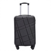 Valise de voyage à roulettes en aluminium, grande capacité, légère, pour affaires, 4 roues, valise rigide