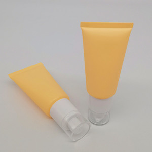 50g Matte Yellow Airless Pump Tube BB Cream White Pump Cosmetic Squeeze Tube Eye Cream Sunscreen <strong>Container</strong> Airless <strong>Soft</strong> Tube - Product Image 6