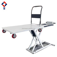 Chariot élévateur électrique mobile 300 kg, table élévatrice pour la manutention des matériaux en entrepôt, le chargement et le déchargement des colis