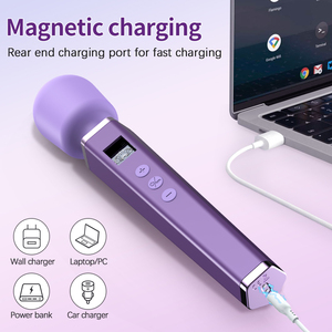 Potente y Silencioso Masajeador con Carga Magnética, Vibrador Clásico con Ajuste Flexible de 360° para Mujeres - Product Image 1