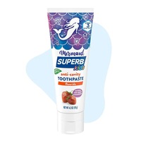 Dentifrice naturel pour enfants de marque privée gomme à bulles anti-carie à faible mousse fraise banane fruité aromatisé