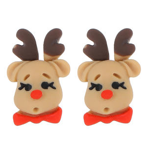 Pendientes colgantes de piedra Natural de Navidad de dibujos animados transfronterizos para mujer Otoño Invierno único lindo árbol de Navidad <span class=keywords><strong>Santa</strong></span> Claus Bell JXX - Product Image 5