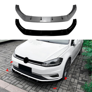 Amp Z Front Lip Spoiler Carbon Fiber Texture Matte Finish For Volkswagen Golf 7.5 Mk7.5 Standard Version - Product Image 1