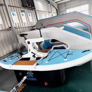 Bicicleta Acuática Inflable con Certificación CE, Bicicleta <span class=keywords><strong>de</strong></span> Pedales Flotante <span class=keywords><strong>de</strong></span> PVC <span class=keywords><strong>para</strong></span> Deportes Acuáticos en Lagos/Mares, Hidrociclo con Tabla <span class=keywords><strong>de</strong></span> SUP - Product Image 2