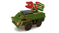 Kit de Modelo de Vehículo Scout de Madera con Energía Solar Wincent, Rompecabezas 3D DIY, Coche Blindado con Radar, Regalo Educativo STEM para Niños