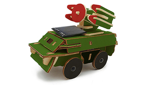 Kit <span class=keywords><strong>de</strong></span> Modélisme DIY 3D en Bois <span class=keywords><strong>de</strong></span> Camion Militaire Blindé à Énergie Solaire avec Radar, Jouet Éducatif Scientifique STEM, Cadeau pour les Amateurs - Product Image 3