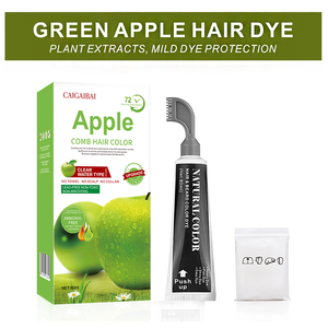 ชุดย้อมผมเครา แชมพูสีดำถาวร แปรง ปราศจากแอมโมเนีย ปกปิดผมขาวอย่างอ่อนโยน สำหรับผู้ชาย ดูแลขนบนใบหน้า - Product Image 5