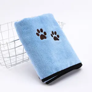 сухое полотенце для собак Suppliers-Полотенце из микрофибры для домашних животных, скраб для собак, быстросохнущая Абсорбирующая махровая ткань для чистки