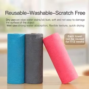 Chiffons à vaisselle en microfibre de qualité supérieure, rouleau de 30 pièces, détachables, 12 x 12 pouces, sans rayures, ultra absorbants, fabricant de chiffons de nettoyage pour voitures - Product Image 6