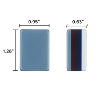 Juego de Mahjong Americano de Lujo Moderno de Acrílico de Tres Capas con Rayas Verticales Azul Polvoriento y Borgoña para 4 Jugadores, Entretenimiento Personalizado