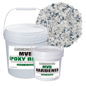 LSY 2:1 100% Solides Époxy Barrière Contre l'Humidité et les Vapeurs (MVB) avec des Flocons de Mélange Tidalwave de 1/4 po pour le Revêtement de <span class=keywords><strong>Sol</strong></span> en Béton de <span class=keywords><strong>Garage</strong></span> - Product Image 1