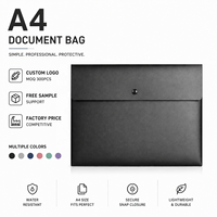 Pochette porte-documents A4 en PP avec logo personnalisé, fermeture à bouton-pression, pour bureau, école, cadeau promotionnel, OEM