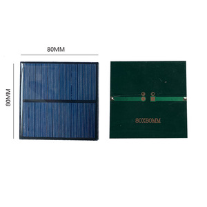 แผงโซลาร์เซลล์ 80X80MM โพลีคริสตัลไลน์ 6V 150MA แผ่นอีพ็อกซี่เซลล์แสงอาทิตย์ประสิทธิภาพสูง - Product Image 3