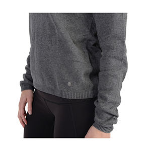 Pour Adidas femmes Sport Luxe paillettes gris pull col haut avec nœud respirant avant Logo XS taille pour la saison automne/hiver - Product Image 5