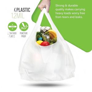 ถุงขยะแบบเสื้อยืด ถุงพลาสติกแบบเสื้อกั๊ก สำหรับใช้ในครัวเรือน ซูเปอร์มาร์เก็ต ร้านอาหาร และเชิงพาณิชย์ - Product Image 1