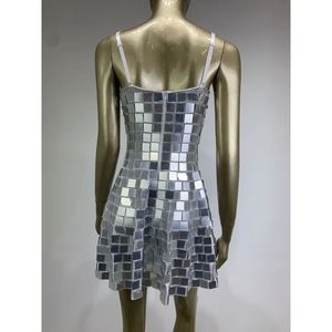 Nouveau transfrontalier <span class=keywords><strong>Amazon</strong></span> populaire européen et américain miroir paillettes sangle a-ligne robe Y2g Saibo robe de soirée - Product Image 5