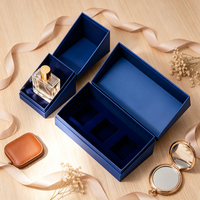 Boîte en carton rigide de qualité alimentaire personnalisée avec double fente de séparation, gaufrage et estampage, emballage cadeau pour parfum