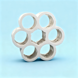 Anillos de Cerámica Porosa Blanca Resistentes al Calor Personalizados de Pingxiang Dai-Er para Depuradores Industriales y RTO, Empaque Estructurado Multiorificio - Product Image 4
