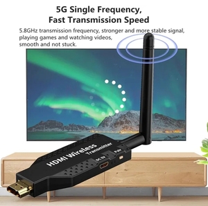 Dernière extension sans fil Plug-and-Play 50M 1080P HD 5G <span class=keywords><strong>Wifi</strong></span> émetteur et récepteur pour ordinateur portable vers TV Audio vidéo accessoires - Product Image 3
