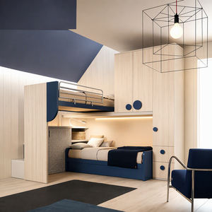 Ensemble de meubles de <span class=keywords><strong>chambre</strong></span> d'enfant personnalisé avec lit superposé - Product Image 1