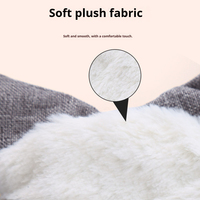 JOYSING Jouet à mâcher en peluche écologique grand format avec design écureuil et renard, papier sonore, sonnette BB, résistant aux morsures de chien, emballage en polybag