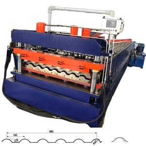 0.3mm-0.8mm 두께 식민지 Ruukki 유약 타일 만들기 기계 금속 철판 지붕 타일 롤 성형 기계 - Product Image 2