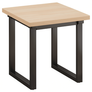 Square Pine Wood Dining <b>Table</b> 16 X 16 Inch Metal Legs Modern Minimalist Design Home Furniture - Product Image 1