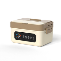 Lonchera Eléctrica de Alta Gama a Prueba de Fugas con Temporizador y Reserva, Acero Inoxidable 304, 1.5L, Lonchera para Oficina